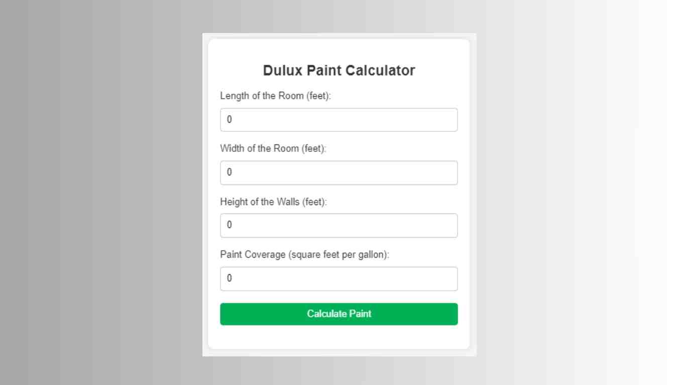 Dulux Paint Calculator