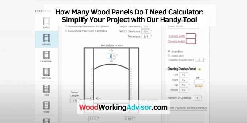 How Many Wood Panels Do I Need Calculator