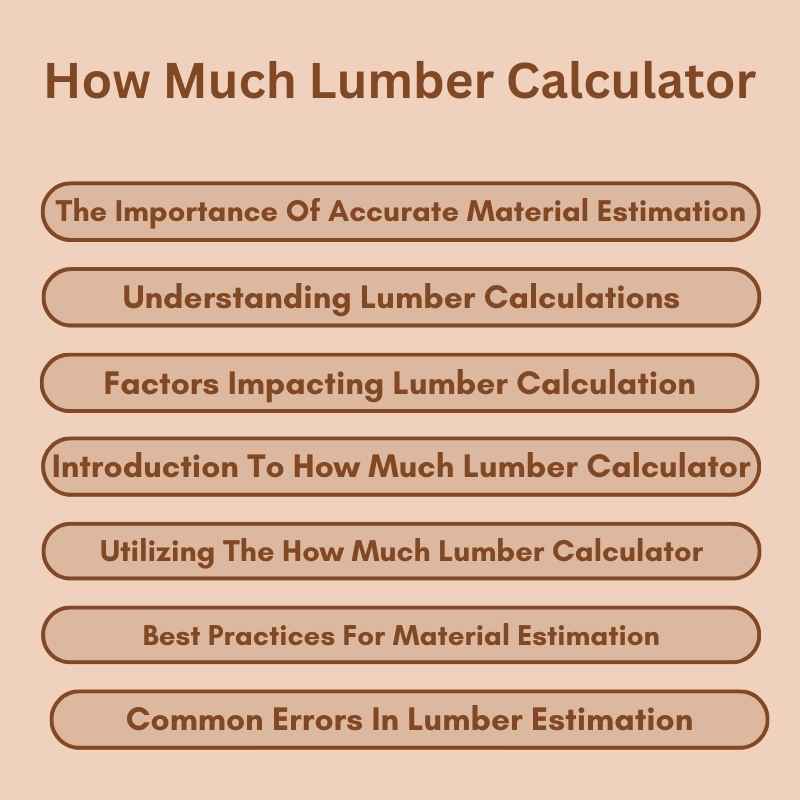 How Much Lumber Calculator