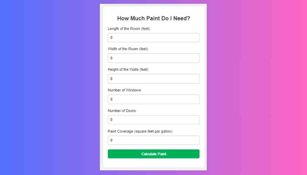 How Much Paint Do I Need Calculator Woodworking Advisor