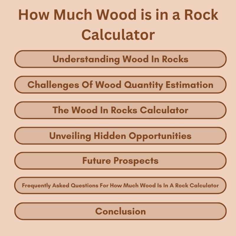 How Much Wood is in a Rock Calculator