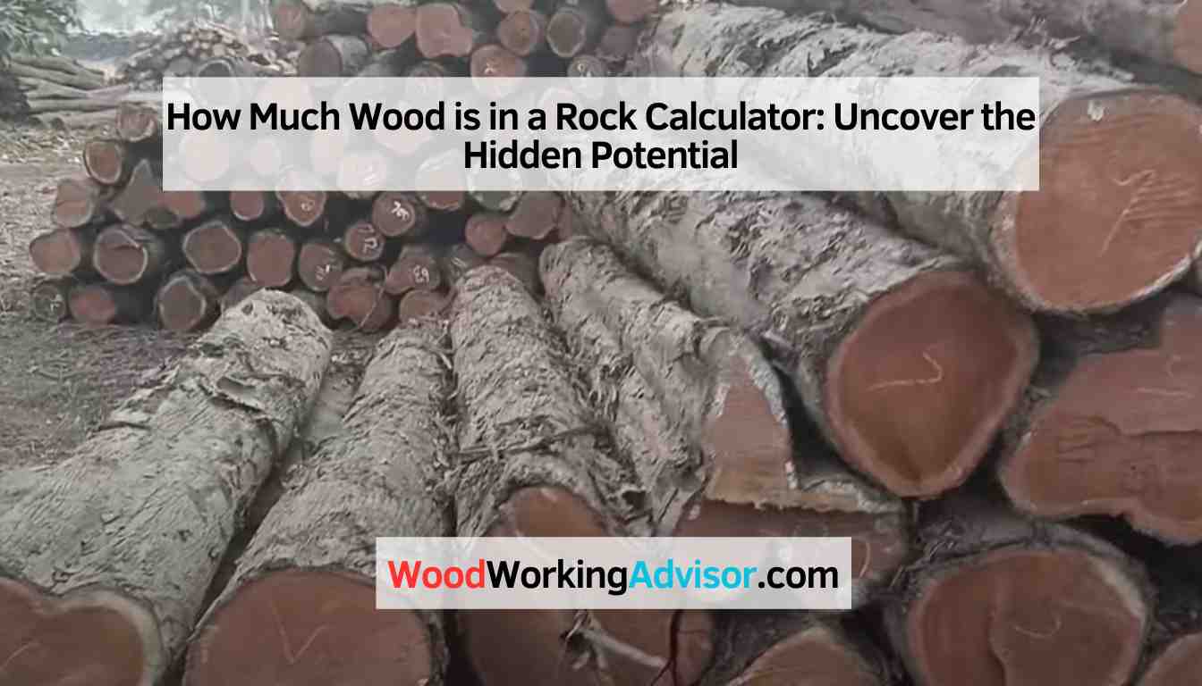 How Much Wood is in a Rock Calculator