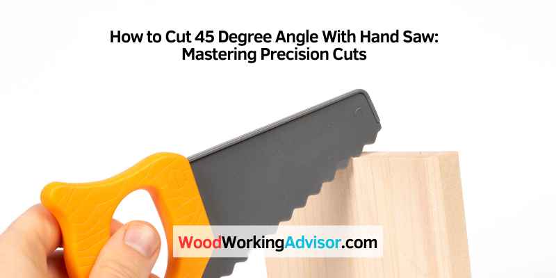 How to Cut 45 Degree Angle With Hand Saw