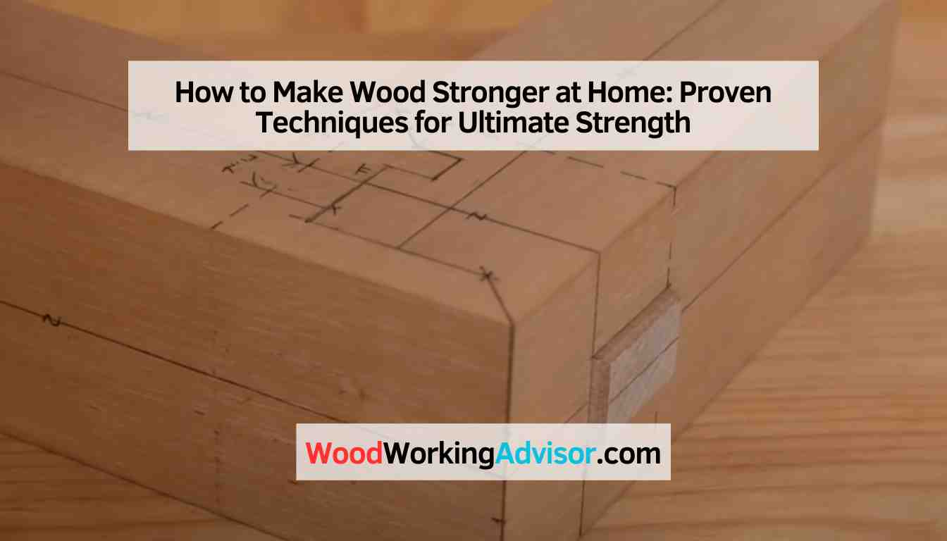 How to Make Wood Stronger at Home
