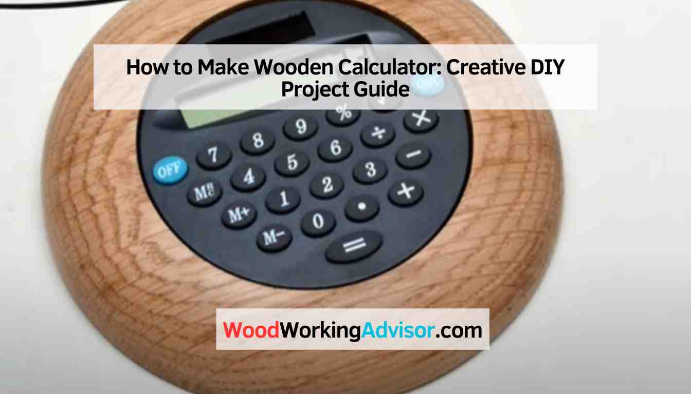How to Make Wooden Calculator