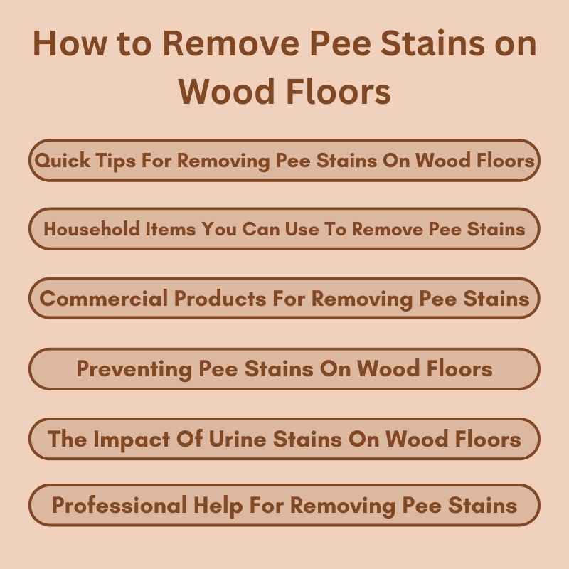 How to Remove Pee Stains on Wood Floors