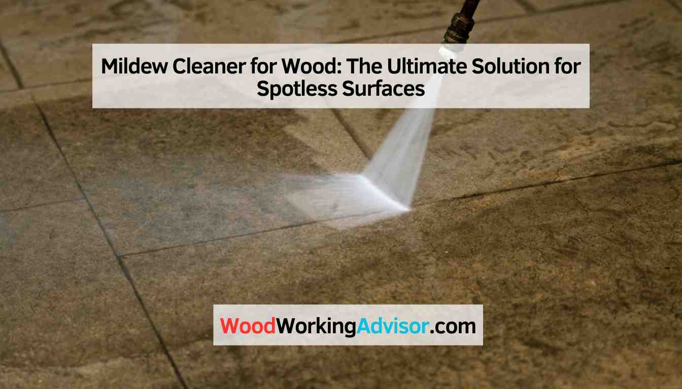 Mildew Cleaner for Wood