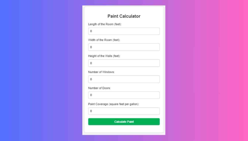 Paint Calculator Woodworking Advisor