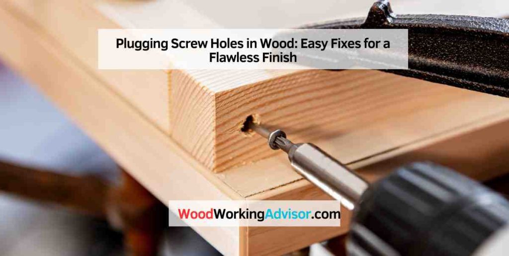 Plugging Screw Holes in Wood Easy Fixes for a Flawless Finish Woodworking Advisor
