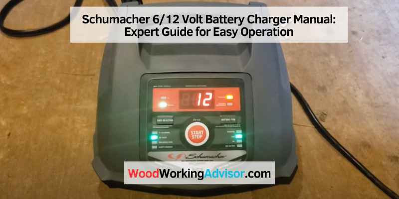 Schumacher 6/12 Volt Battery Charger Manual