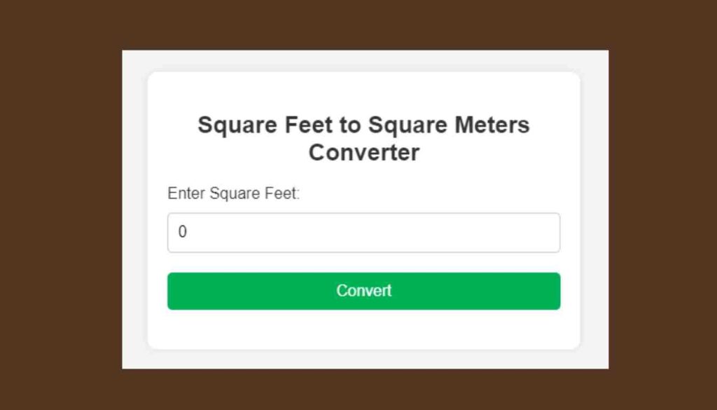 Square Feet To Square Meters Calculator Woodworking Advisor