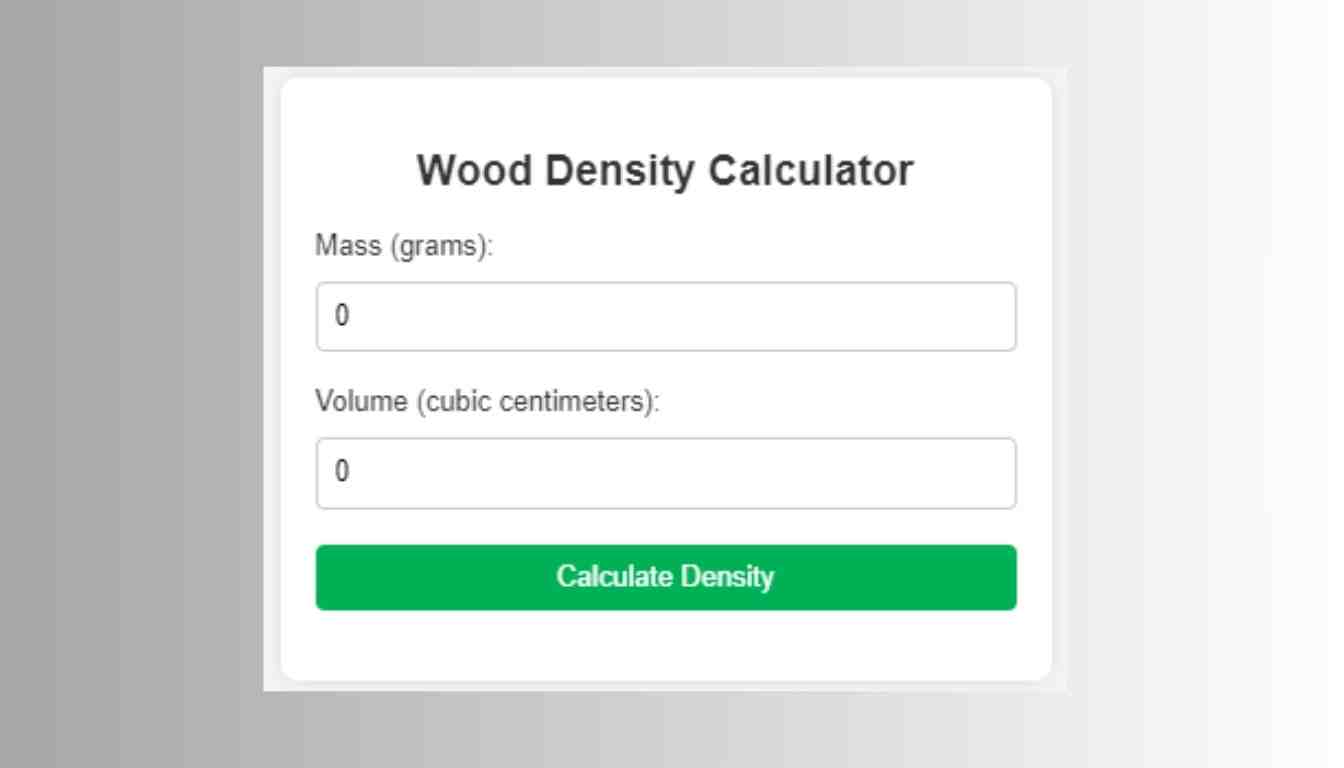 Wood Density Calculator