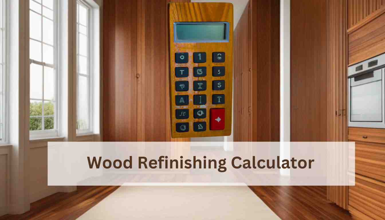Wood Refinishing Calculator