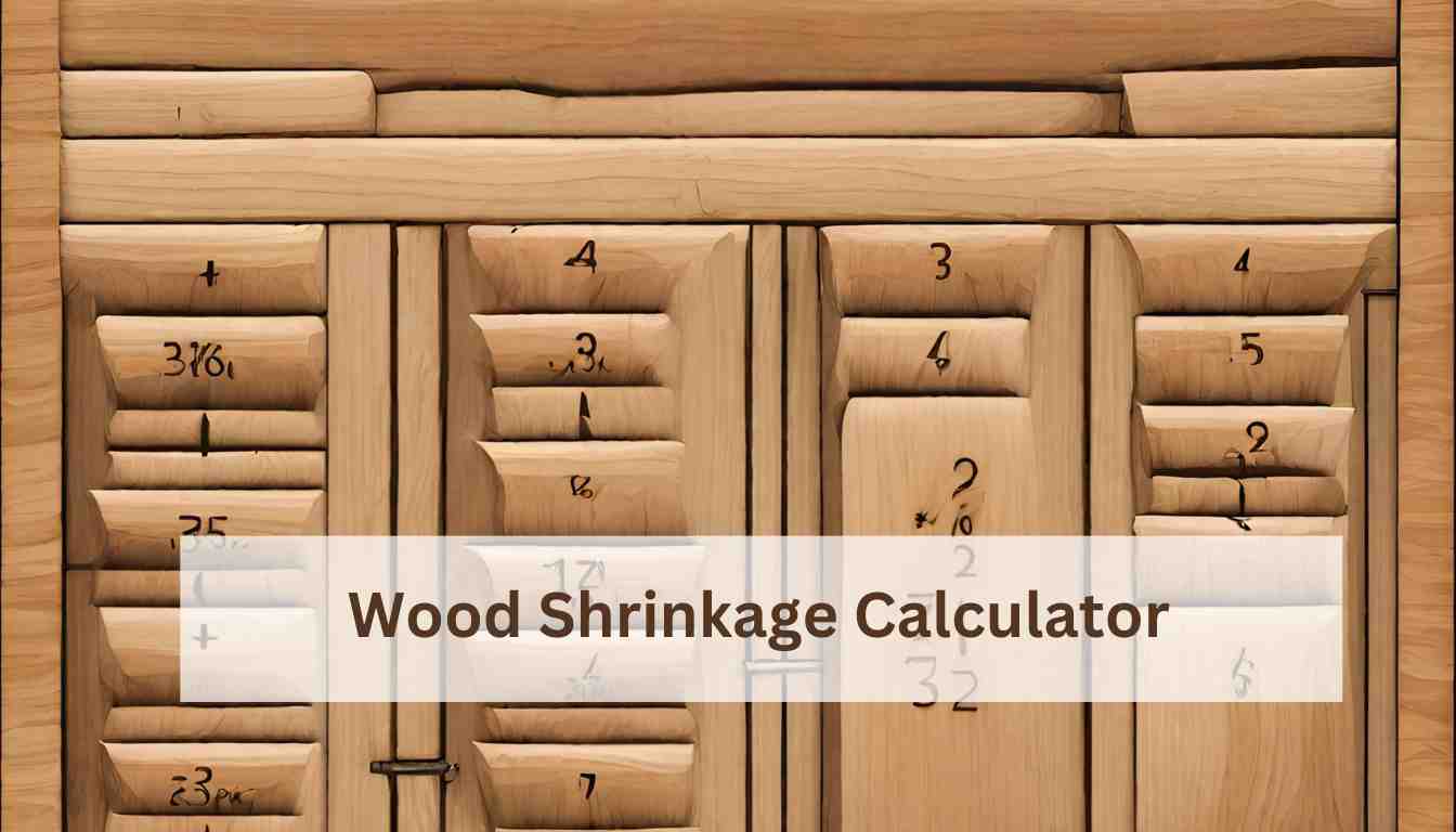 Wood Shrinkage Calculator