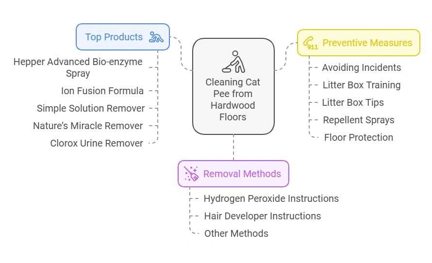 Cleaning Cat Pee from Hardwood Floors
