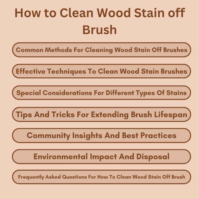 How to Clean Wood Stain off Brush