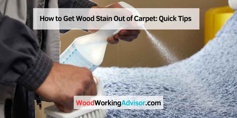 How to Get Wood Stain Out of Carpet