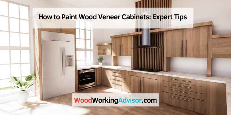 How to Paint Wood Veneer Cabinets