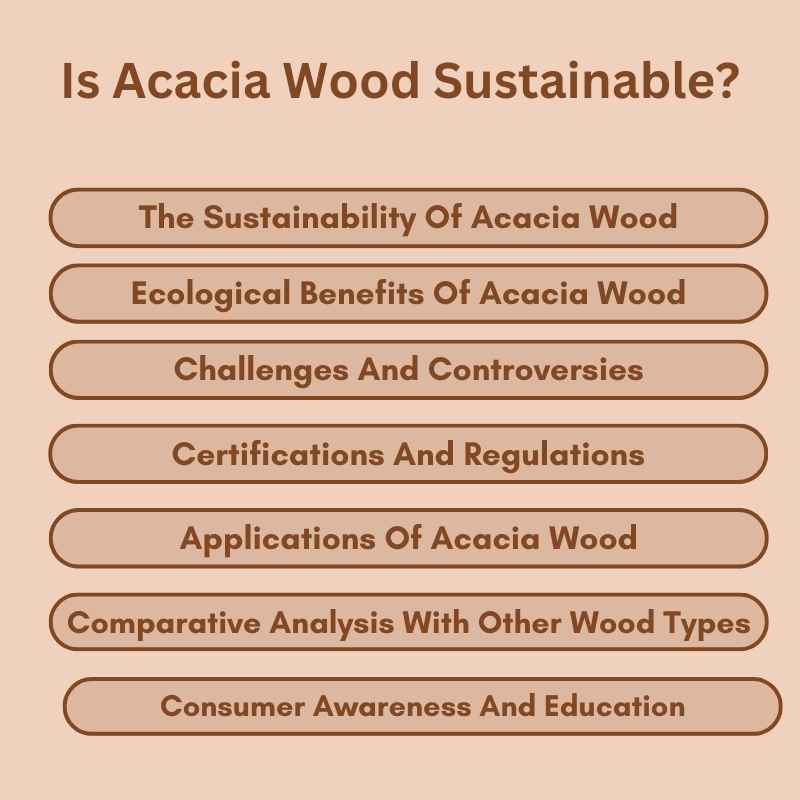 Is Acacia Wood Sustainable