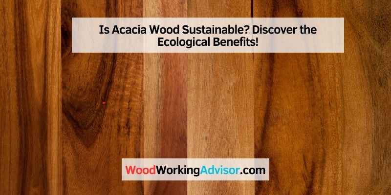Is Acacia Wood Sustainable