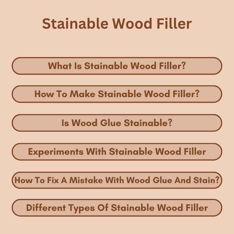 Stainable Wood Filler