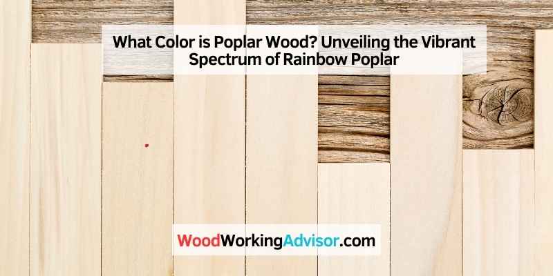 What Color is Poplar Wood