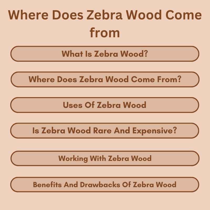 Where Does Zebra Wood Come from