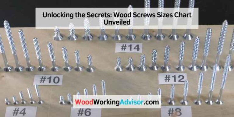 Unlocking the Secrets: Wood Screws Sizes Chart Unveiled – Woodworking