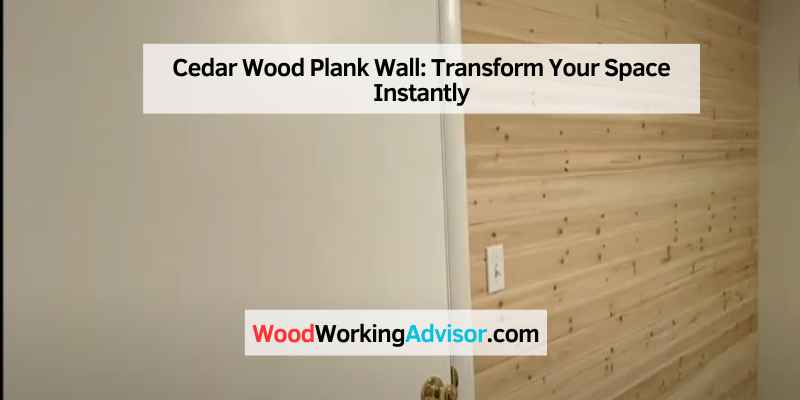Cedar Wood Plank Wall