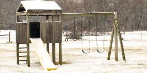 Cedar Wood Swing Set