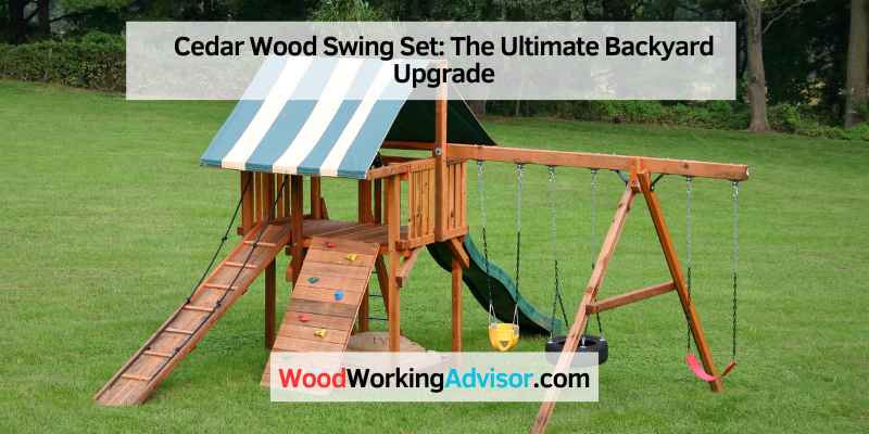 Cedar Wood Swing Set