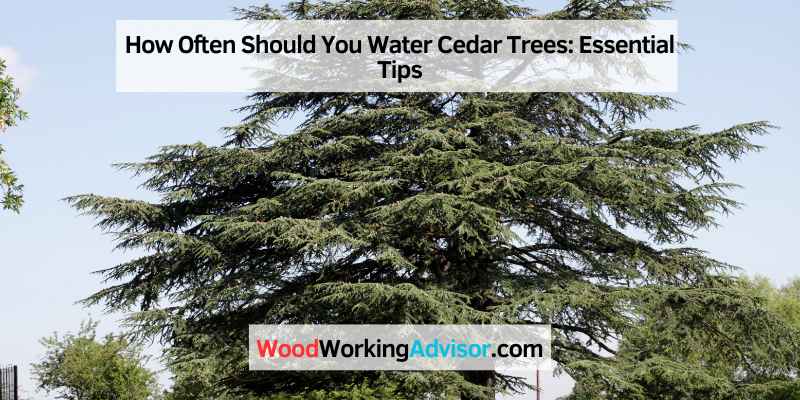 How Often Should You Water Cedar Trees