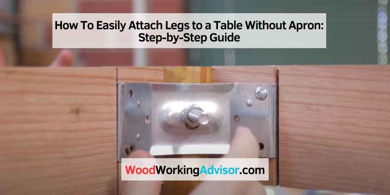 How To Easily Attach Legs to a Table Without Apron