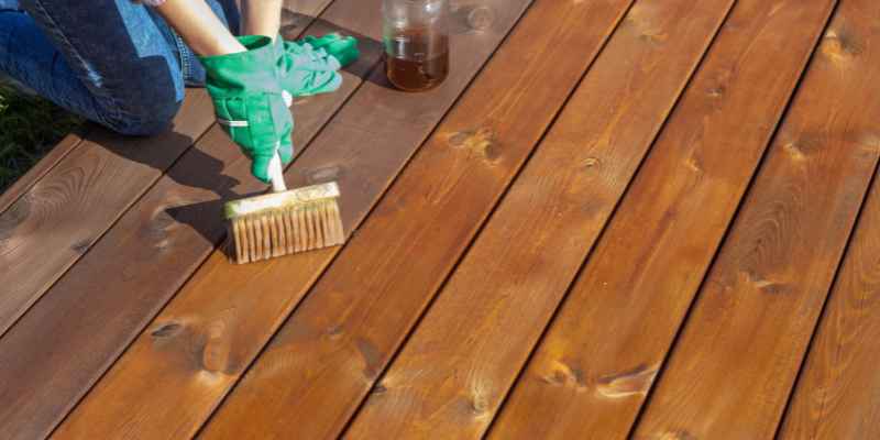How To Stain Between Deck Boards