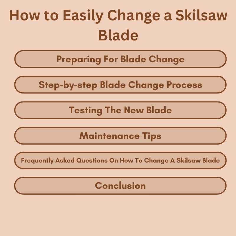 How to Easily Change a Skilsaw Blade