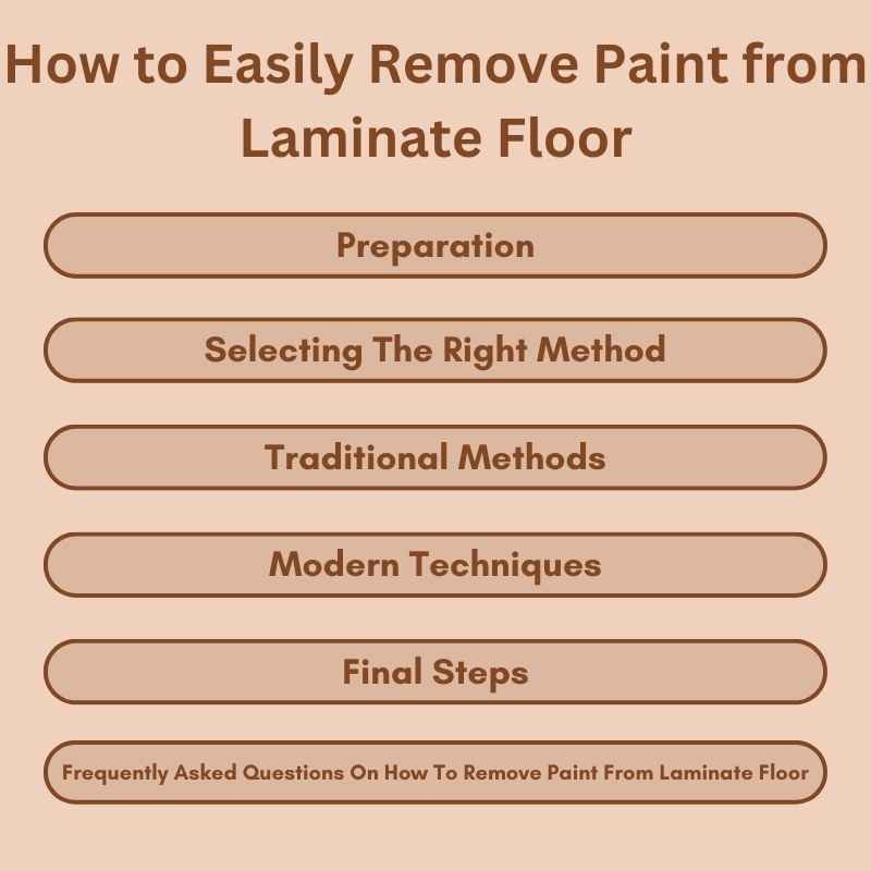 How to Easily Remove Paint from Laminate Floor