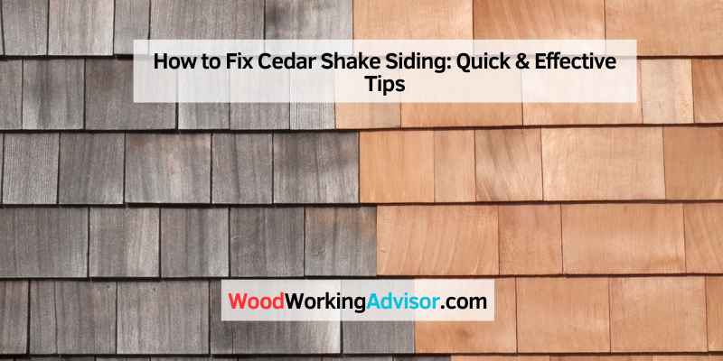 How to Fix Cedar Shake Siding