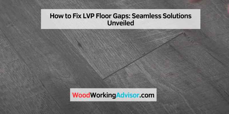 How to Fix LVP Floor Gaps