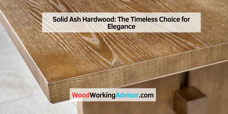 Solid Ash Hardwood