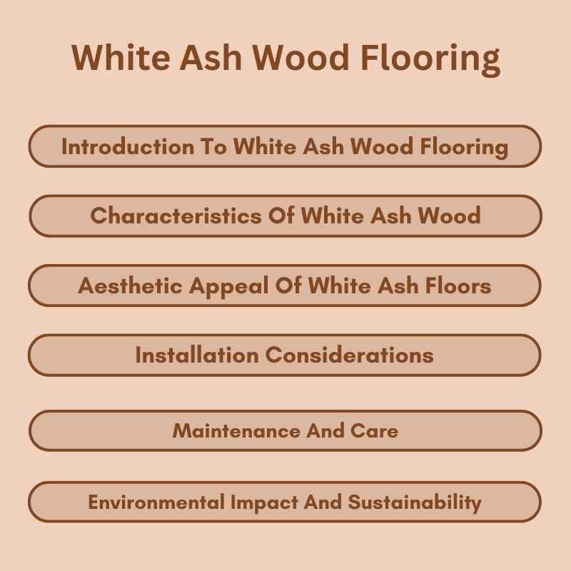 White Ash Wood Flooring