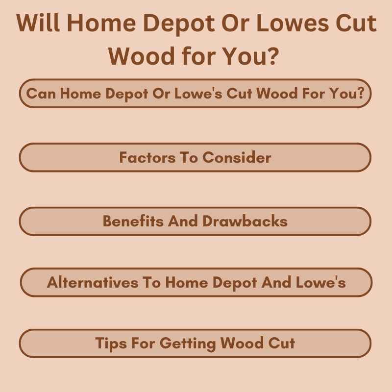 Will Home Depot Or Lowes Cut Wood for You