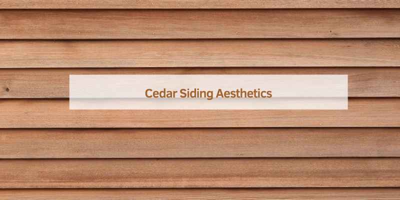 Cedar Siding Aesthetics