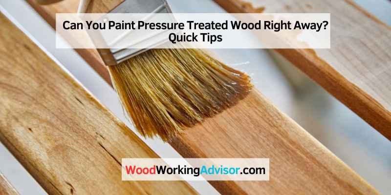 Can You Paint Pressure Treated Wood Right Away