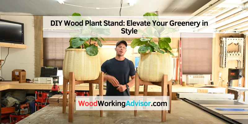 DIY Wood Plant Stand