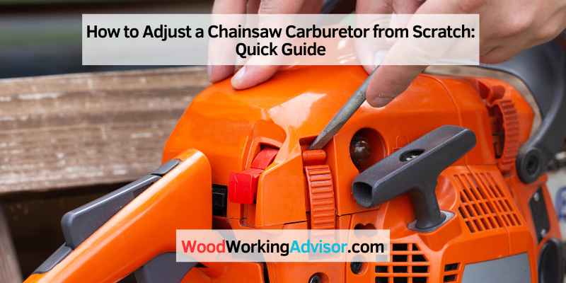 How to Adjust a Chainsaw Carburetor from Scratch