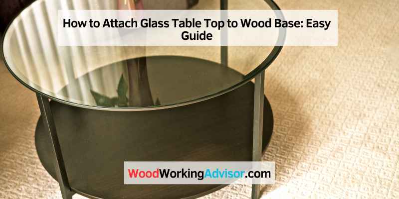 How to Attach Glass Table Top to Wood Base