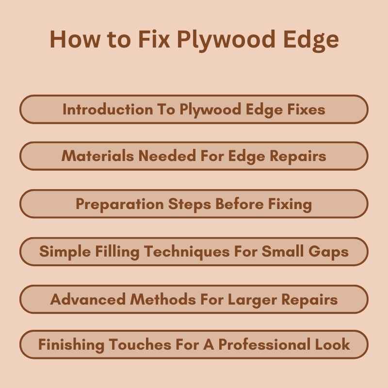 How to Fix Plywood Edge