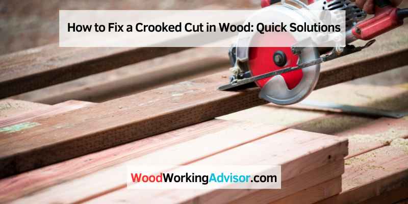 How to Fix a Crooked Cut in Wood