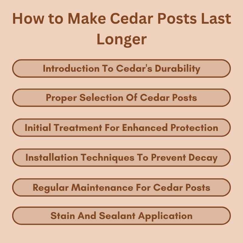 How to Make Cedar Posts Last Longer: Ultimate Tips