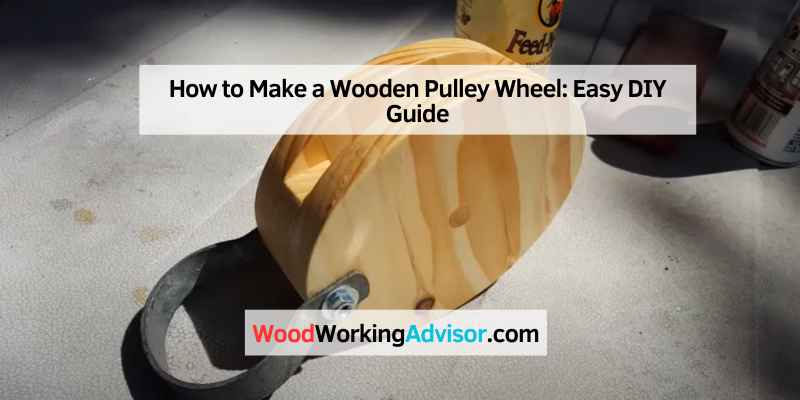 How to Make a Wooden Pulley Wheel (3)